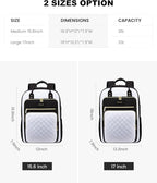 LOVEVOOK Laptop Backpack for Women, Fashion Backpack Purse for Travel with USB Port, Lightweight Casual Daypacks Nurse Teacher Computer Bag for College Work Business, Fit 17" Laptop