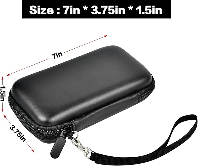 Case Compatible with Anker Portable Charger, 313 Power Bank (for PowerCore Slim 10K) / 523 Power Bank (Slim 10K PD) 10000mAh Battery Pack. 10K Battery Pack Storage Holder Bag (Box Only)- Black