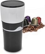 Portable Drip Coffee Maker Travelling Drip Coffee Machine K Cup Coffee Machine Capsules Drip Coffee Machine Portable Coffee Maker for Travel Camping(Black and white)