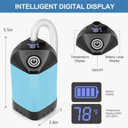 Portable Shower for Camping with 7800mAh Battery, Rechargeable Camping Shower with Intelligent LED Display, 3 Spray Modes, IPX8 Waterproof Outdoor Camp Pump for Hiking, Travel, Car, Pet