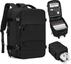 coofay Expandable Backpack For Traveling On Airplane Carry On Backpack For Women Men Airline Approved Personal Item Bag For Airlines Gym Bag For Women With Shoe Compartment