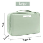 Queboom Travel Makeup Bag Cosmetic Bag Makeup Bag Toiletry bag for women and men (Green)