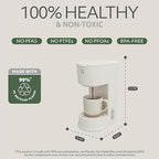 WILLOW Eco Series Single Serve Coffee Maker for K Cup and Ground Coffee, 6 to 12oz Brew Sizes with Strong Brew Option, Small Coffee Machine with Removable Reservoir & Reusable Filter, Eco-Friendly