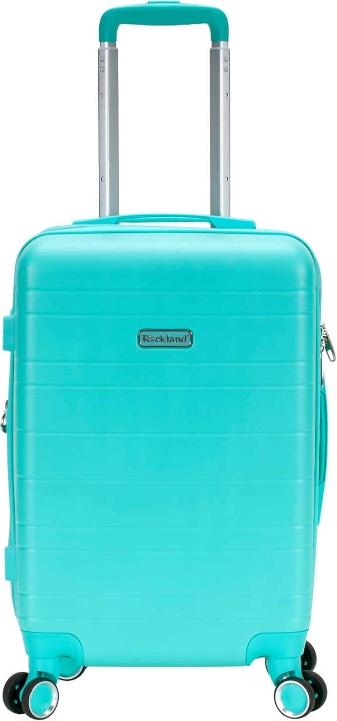 Rockland Palm Beach Hardside 20" ABS Carry On, Turquoise