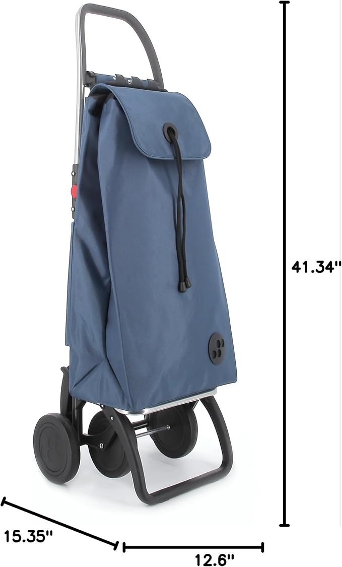 Rolser I-Max MF 4 Wheel Foldable Shopping Trolley - Denim