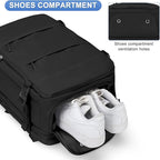 coofay Expandable Backpack For Traveling On Airplane Carry On Backpack For Women Men Airline Approved Personal Item Bag For Airlines Gym Bag For Women With Shoe Compartment