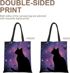 ANNA QUEEN Cat Tote Bag Shoulder Bag Handle Bag for Gym Yoga Picnic Beach Kitchen Reusable