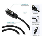 Acediar [2-Pack] 3.3FT Smart Watch Charger Magnetic USB Charging Cable for Letsfit Willful YAMAY SW023 ID205L SW021 ID205U ID205S SW025 Uwatch 3S