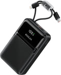Kuulaa Portable Charger with Built in Cables 20000mAh, Travel Power Bank with LED Display, 22.5W Fast Charging Battery Pack for iPhone 17 16 15 14 13 12 Android