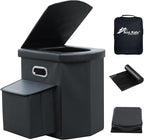 Ann Katy Upgrade XL Portable Toilet for Adults, Extra Large Portable Travel Floding Toilet, Camping Tall Toilets with Lid for Adults and Kids Compact Potty for Car,Hiking,Beach and Camping