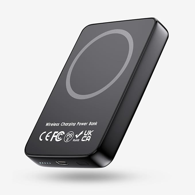 Miady Magnetic Portable Charger Power Bank for iPhone 10000mAh, 15W MagSafe-Compatible Wireless Portable Charger, 22.5W USB-C Charging Battery Pack for iPhone 17/16/15/14/13/12