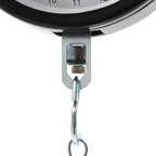 22LBS Double Sided Dial Hanging Scale, Mechanical Hanging Scale with Scoop/Chain, Portable Handheld Scale Commercial Household Weighing Scales for Supermarkets Farm Kitchen (Black)