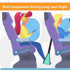 Airplane Footrest with No Feet Clashing Support Design, Portable Travel Foot Hammock to Relax Your Foot, Memory Foam Plane Foot Rest to Relieve Feet Soreness - Long Flights Essentials