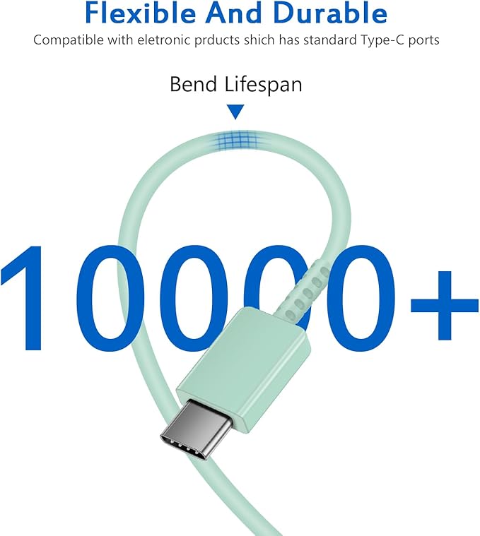 Type C Charger Fast Charging for iPhone 17 16 15,USB C Samsung Chargers Block 25W Super Fast Chargers for Samsung Galaxy S25/S24 S23 S22 S21/iPhone Air/17/17 Plus/17 Pro Max/16 Pro Max/15 Plus(Green)