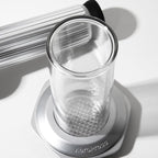 AeroPress Premium Coffee Press, Glass, Stainless Steel & Aluminum Coffee Maker, All-in-One French Press, Pour-Over & Espresso Style Manual Brewer, 2 Min Brew for Less Bitterness, More Flavor, Silver