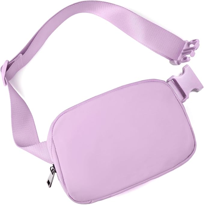 Gitus Belt Bag for Women Fanny Pack Crossbody Bags Fashion Waist Packs with Adjustable Strap Gifts for Women Men (Lavender)