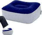 Inflatable Foot Rest for Airplane Travel, Portable Travel Foot Pillow for Office, Home Desk & Car, Adjustable Leg Rest for Economy Flight Comfort