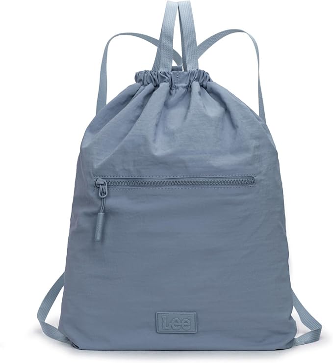 Lee Drawstring Backpack Bag Lightweight Small Gym Swim Beach Bag Water Resistant Sports Sackpack for Men Women, LEE48-002JN