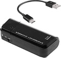Portable AA Battery Travel Charger for Samsung Galaxy J7 (2018) and Emergency Re-Charger with LED Light! (Takes 2 AA Batteries) [Black]