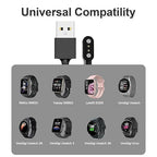 Smart Watch Charger for VeryFit Pro Letsfit, Magnetic USB Smartwatch Charging Cable Compatible with SW021 SW023 SW025 ID205L ID205U ID205S IDW26 IDW25 IDW23 Uwatch 3S 3 2 2S