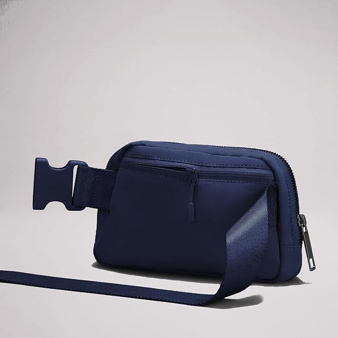 YOSHUYUKI Fanny Pack Crossbody Bag Trendy Waterproof Small Cross Body Purse for Women Men Fashion Waist Packs Mini Belt Pouch Chest Bum Hip Bag Lulu Dupes for Travel Vacation Running True Navy