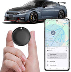 Undetectable GPS Tracker for Vehicles Work with Built-in APP (Compatible with Android Device),Mini Car Tracker Tag With Magnet Global Coverage,Hidden Car Locator Device, No Monthly Fee or Subscription