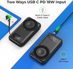 SHENMZ Magnetic Portable Charger 26800mAh for iPhone 17/16/15/14/13/12 with Built-in Cables， iWatch Charger，Wireless Power Bank for Apple Watch and for airpods,Galaxy, Android Phones(Black)
