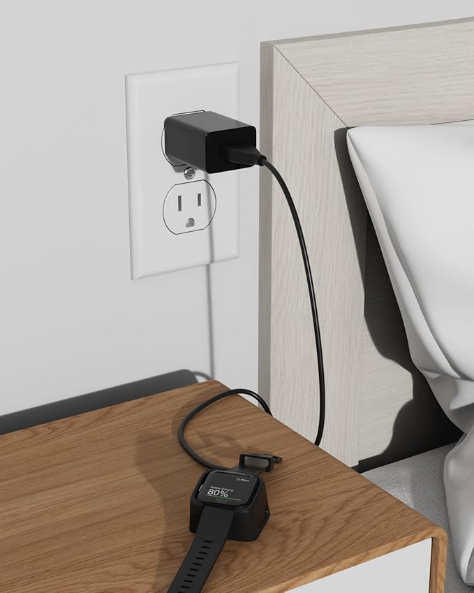 Charger for Fitbit Versa 2, Replacement Charging Cable Dock Cradle with USB Cord for Fitbit Versa 2 Smartwatch (not for Fitbit Versa 1/SE/Lite)