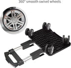 Backpack Trolley Wheeled Cart-Backpack Hand Truck with Luggage Strap,Aluminium Alloy Folding Trolley Cart for Bags Backpack Travel Luggage Cart