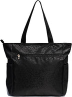 ESVAN Original Floral Tote Bag Large Shoulder Bag with Multi Pockets for Gym Travel Beach Daily Bags