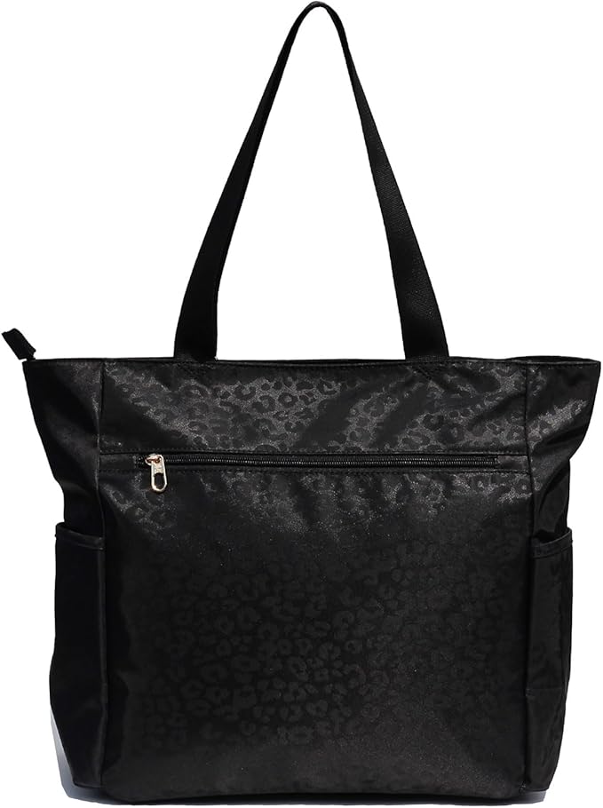 ESVAN Original Floral Tote Bag Large Shoulder Bag with Multi Pockets for Gym Travel Beach Daily Bags