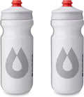 HydraPak Breakaway Surge Lightweight Bike Water Bottle 2-Pack (20oz, 25oz, 30oz) - High Flow, Cycling & Sports Squeeze Bottle