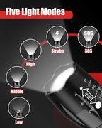 Victoper LED Flashlight 4 Pack, Bright 2000 Lumens Tactical Flashlights High Lumens with 5 Modes, Waterproof Zoomable Flash Light for Outdoor, Gifts for Student Dorm Camping Essentials Camper Gear