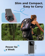 Portable Charger Power Bank 50000mAh, USB-C PD 30W Fast Charging External Battery Pack, Portable Phone Charger for iPhone 17/1615/14/13/12/11 Samsung Android (Gray)