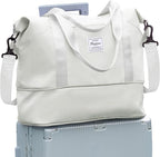 Travel Duffel Bag, Sports Tote Gym Bag, Shoulder Weekender Overnight Bag for Women