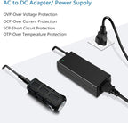 SHNITPWR 12V 5A 60W Power Supply Adapter AC DC Converter 100V~240V to 12 Volt 5 Amp Transformer 5.5x2.5mm Plug for 5050 3528 LED Strip Light 3D Printer LED Driver CCTV Security System LCD Monitor