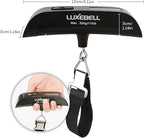 Luxebell Luggage Scale Portable Handheld Digital Suitcase Weight 110lbs Airplane Travel Essentials Gift LCD Backlight Temperature Sensor