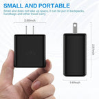 USB C Charger Block for Samsung Phone 45W, USBC Super Fast Charging Plug Fit Galaxy S25 S24 Ultra S23 S22 S21 S20 Note20 / iPhone 17 Air 16e 16 15 14 13 Pro Max, Type C Wall Charger Power Adapter