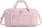 BAGSMART Travel Duffel Bags for Women, 32L Gym Duffle Bag with Laptop Compartment, Carry On Weekender Overnight Bag, Shoe Bag, PVC Wet Pocket, Pink