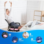 SAIREIDER Office Chair Cushion, Car Seat Cushion, Memory Foam Coccyx Cushion Pads for Tailbone Pain, Sciatica Relief Pillow, Correct Sitting Posture (Pink)