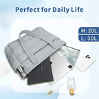 TOPDesign Puffer Tote Bag for Women, Lightweight Puffy Handbag with Compartments, Quilted Shoulder Bag for Work, Travel, Gym