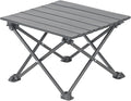 Wind Tour Roll-Up Camping Table, 4-Person Lightweight Portable Outdoor Table with Carry Bag for Picnics BBQ Travel (15.7”x13.7”x11” Black)