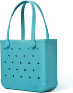 BOGG BAG Medium Tote – 15” x 12.5” x 5” – Durable, Washable, Tip-proof – Beach, Pool, Boat, Work, Sports (Turquoise and Caicos)