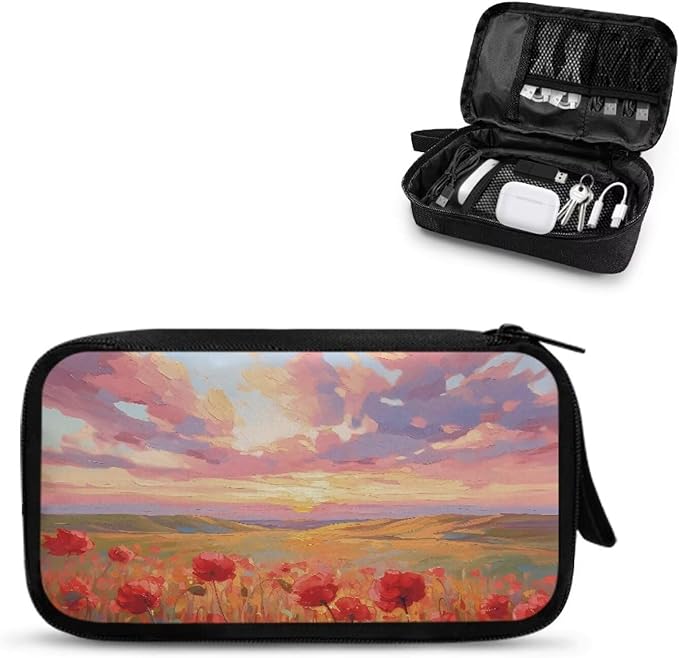 Grassland Electronic Organizer Cord Organizer Travel Pouch Electronic Accessories Carry Case Large Travel Cable Organizer Bag for SD Card Phone Power Bank