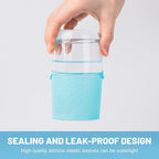 Mrsdry Bottle Covers for Travel, Leak Proofing, Travel Size Container Silicone toiletry sleeves, Leak Locks Travel Accessories for Shampoo Wash Body Bottles and other beauty and personal care(8pcs)