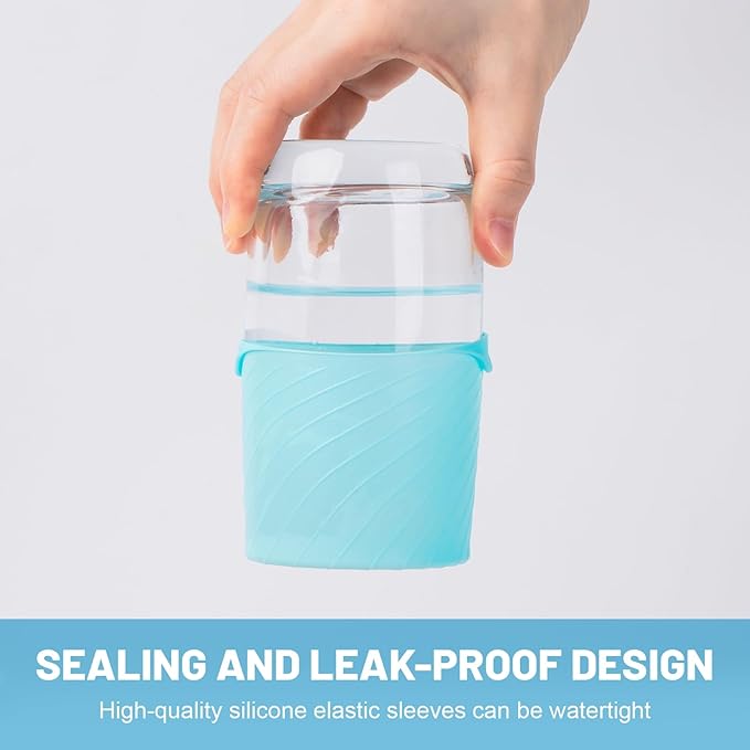Mrsdry Bottle Covers for Travel, Leak Proofing, Travel Size Container Silicone toiletry sleeves, Leak Locks Travel Accessories for Shampoo Wash Body Bottles and other beauty and personal care(8pcs)