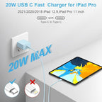 MYBEER iPhone 17 16 15 Charger Fast Charging, [ETL Certified] 2 Pack 10FT USB C Charger Cable with 20W Type C Fast Charging Block for iPhone 17/17 Pro/17 Pro Max/16/16 Pro/16 Pro max/16 Plus/15（Blue）