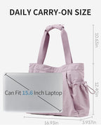 Gym Tote Bag for Women, Lightweight Yoga Mat Bag with Wet Dry Storage Pocket & Multi Pockets