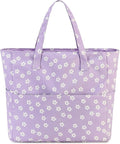 Bluboon Waterproof Beach Tote Pool Bags for Women Ladies Extra Large Carry On Bag With Wet Compartment for Weekender Travel