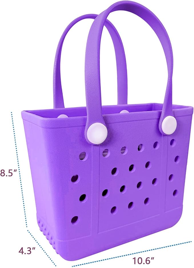 Lightweight Extra large Rubber Beach Bag Small mini Tote Bag for Gym Waterproof medium Open Handbag for Pool Sports